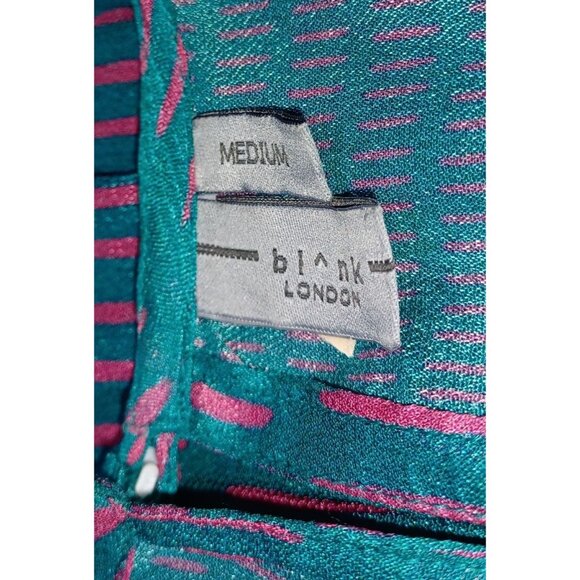 Blink London Boho Peasant Blouse Womens M Floral Statement Top Artsy Flowy - Picture 5 of 9